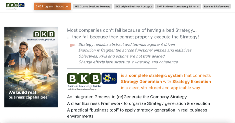 BKB - Business Knowledge Builder - previzualizare proiect