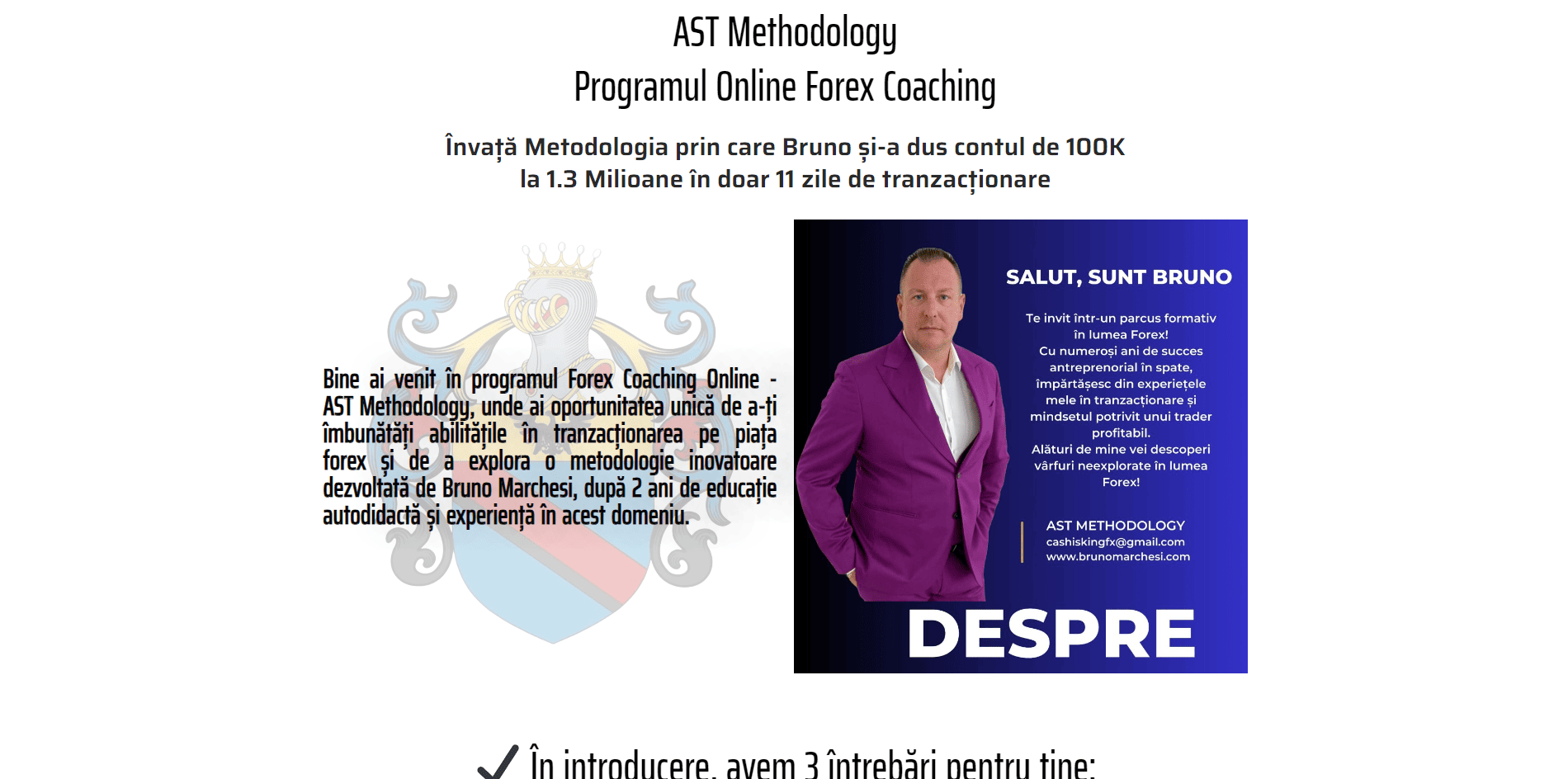 Bruno Marchesi AST Methodology landing page preview