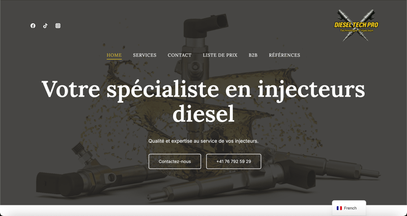 DieselTech Pro - previzualizare proiect