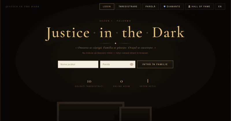 Justice in the Dark - previzualizare proiect