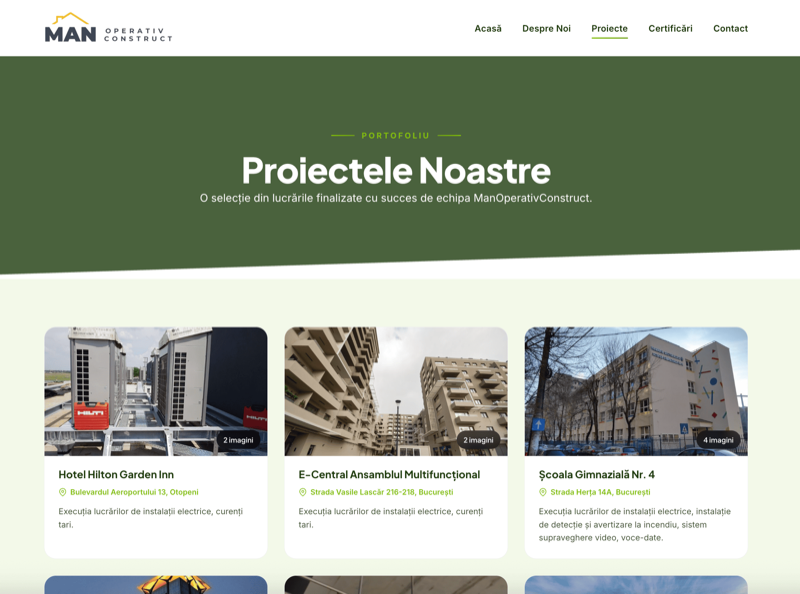 Manoperativ Construct - previzualizare proiect