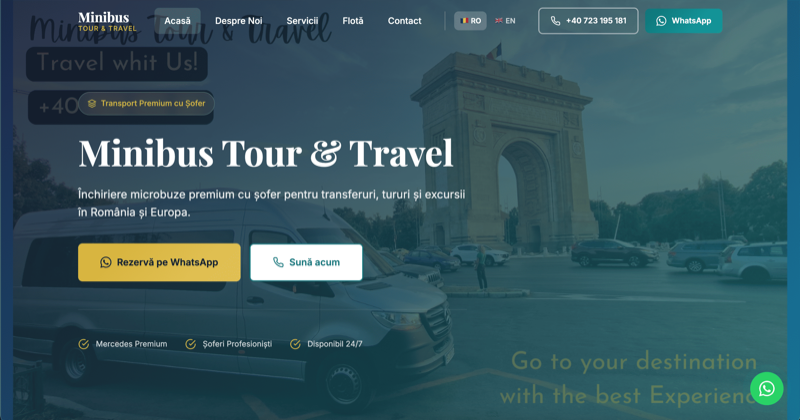 Minibus Rent - previzualizare proiect