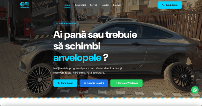 MIS Tyres - previzualizare proiect
