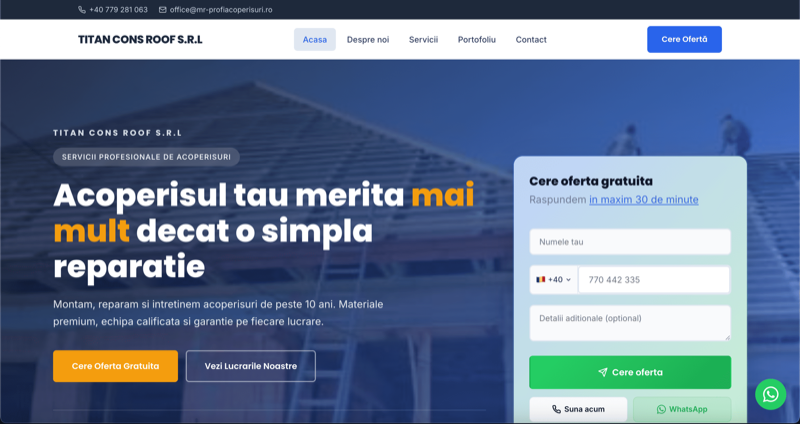 Mr. Profi Acoperisuri - previzualizare proiect
