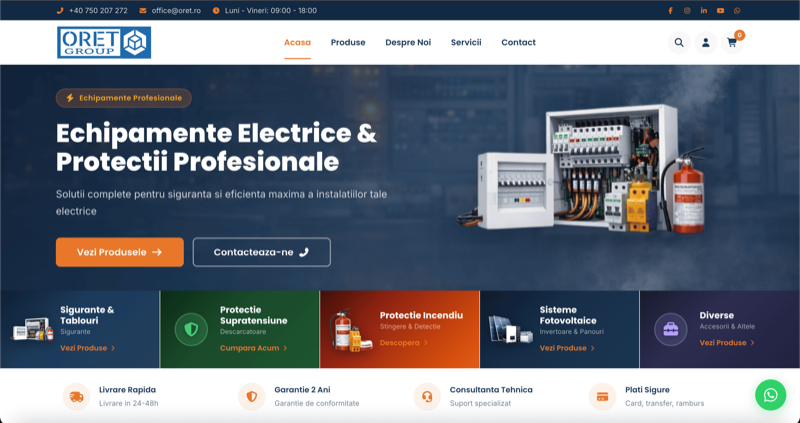 ORET Group - previzualizare proiect