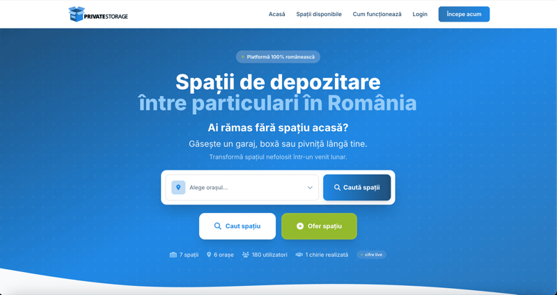 Private Storage - previzualizare proiect