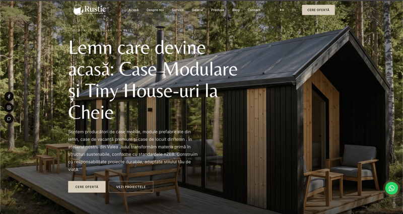 Rustic Tiny House - previzualizare proiect