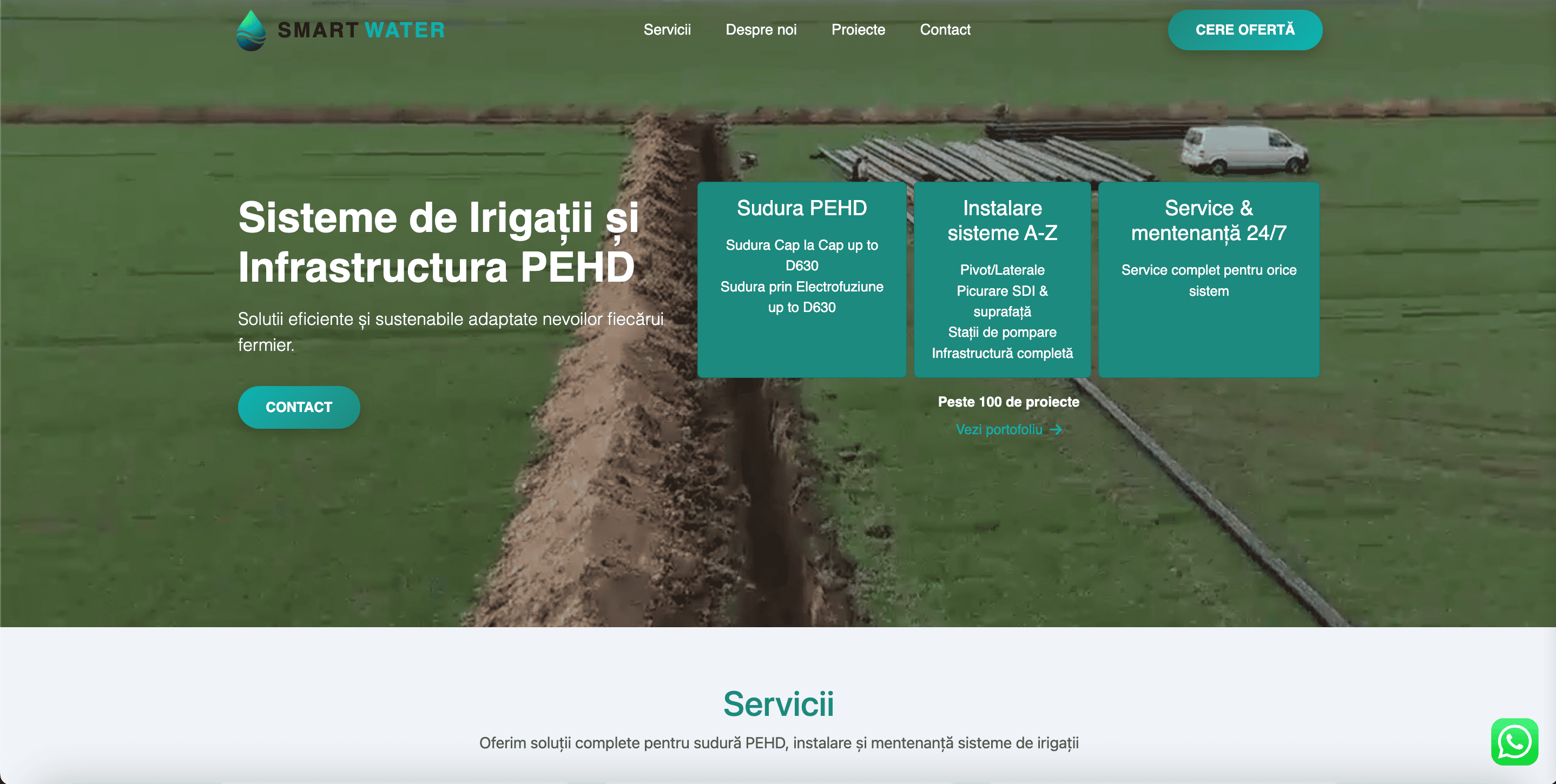 Smart Water website preview