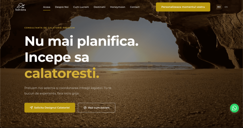 Solviera Travel - previzualizare proiect